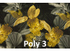 SELENE K, čalouněné křeslo - ušák, látky Kronos 22 šedá / Poly 3 vzor