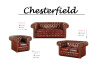 CHESTERFIELD CLASSIC, čalouněné křeslo, kůže bordó