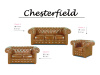 CHESTERFIELD CLASSIC, čalouněné křeslo, kůže koňak