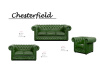 CHESTERFIELD LORD, čalouněné křeslo, kůže zelená
