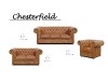 CHESTERFIELD LORD, čalouněné křeslo, kůže koňak