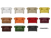 CHESTERFIELD LORD, pohovka 2-křeslo, kůže hnědá