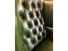 CHESTERFIELD QUEEN, čalouněné křeslo, kůže zelená