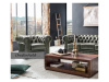 CHESTERFIELD LORD, sedací souprava 3+1+1, kůže zelená