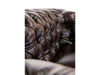 CHESTERFIELD LORD, sedací souprava 3+2+1, kůže hnědá