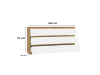 MALVÍNA M6, komoda se 6-ti zásuvkami 138-40cm, dub artisan / bílá