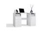 DELVIN, psací stůl, bílá