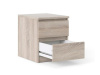 SIMPLICITY 291, noční stolek se 2-mi zásuvkami, bílá woodgrain
