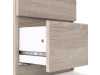 SIMPLICITY 291, noční stolek se 2-mi zásuvkami, bílá woodgrain