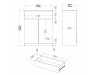 SIMPLICITY 234, komoda 2-dveřová se zásuvkou, bílá / bílý lesk