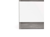 SIMPLICITY 233, komoda s 5-ti zásuvkami, beton / bílý lesk