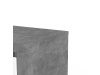 SIMPLICITY 232, komoda se 6-ti zásuvkami, beton / bílý lesk