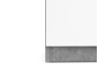 SIMPLICITY 232, komoda se 6-ti zásuvkami, beton / bílý lesk