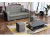 VIVIAN HOME III, pohovka rozkládací s taburety, látka Enjoy 15 fialová
