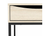 SHEBA, konferenční stolek 117x60cm, černá / dub sonoma