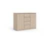 SIMPLICITY 236, komoda 2-dveřová se 4-mi zásuvkami, jackson hickory