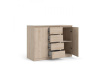 SIMPLICITY 236, komoda 2-dveřová se 4-mi zásuvkami, jackson hickory
