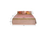 GRAND 20, postel 160x200cm, dub sonoma