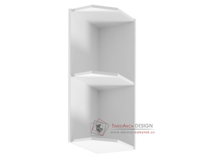 ROYAL, horní skříňka rohová G25PZ, bílá