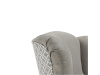 BELEK, designové křeslo, látka Lux 26 capuccino / Evo 26 vzor