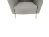 BELEK, designové křeslo, látka Lux 26 capuccino / Evo 26 vzor