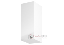 AURORA, horní kuchyňská skříňka G30 - levá, bílá / bílý lesk