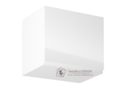 AURORA , horní kuchyňská skříňka G50K, bílá / bílý lesk