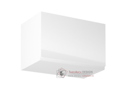 AURORA, horní kuchyňská skříňka G60KN, bílá / bílý lesk