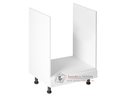 AURORA, dolní skříňka na spotřebiče D60ZK, bílá / bílý lesk