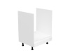 AURORA, dolní skříňka na spotřebiče D60ZK, bílá / bílý lesk