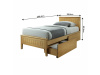 MIDEA, postel 90x200cm, dub