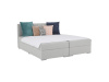 FERATA KOMFORT, čalouněná postel - boxspring 160x200cm, látka světle šedá