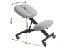 KILIAN, klekačka ergonomická, černá / látka světle šedá