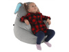 BABY 2, sedací vak, látka šedá
