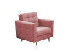 AMEDIA, čalouněné křeslo, látka Norn 52 starorůžová