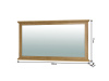 LEON MZ16, závěsné zrcadlo 128x71cm, dub grand