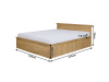 LEON MZ21, postel 160x200cm, dub grand