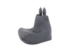 LAPIN, sedací vak, látka šedá
