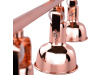 AVIER 4, závěsná lampa v retro stylu, rose gold