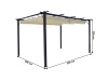 PEPY BASIC, pergola, hliník grafit / smetanová
