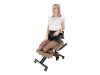 RUFUS, ergonomická klekačka, černá / látka béžová