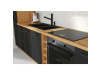 MONROVIA, potravinová skříň 40 DK-210 2F, dub artisan ú černý mat
