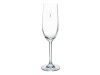 SNOWFLAKE CHAMPAGNE, sklenice na šampaňské 230ml - sada 4 ks, sklo s krystaly