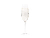 SNOWFLAKE CHAMPAGNE, sklenice na šampaňské 230ml - sada 4 ks, sklo s krystaly