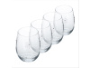 SNOWFLAKE STRIK, sklenice 530ml - sada 4ks, sklo s krystaly