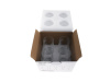 SNOWFLAKE DRINK, sklenice na vodu 460ml - sada 4ks, sklo s krystaly
