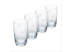 SNOWFLAKE DRINK, sklenice na vodu 460ml - sada 4ks, sklo s krystaly