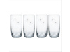 SNOWFLAKE DRINK, sklenice na vodu 460ml - sada 4ks, sklo s krystaly