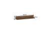 DELIS D, police závěsná 115cm, dub bolzano