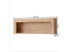 MORATIZ, závěsný regál 112cm, dub wotan